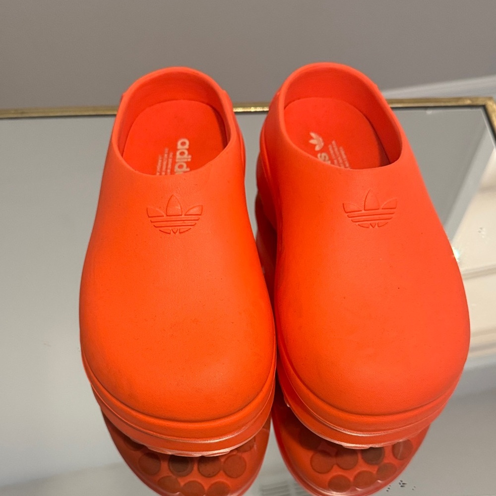 Adidas Kids Bright Orange Slippers
